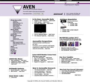 asexual websites|AVENde